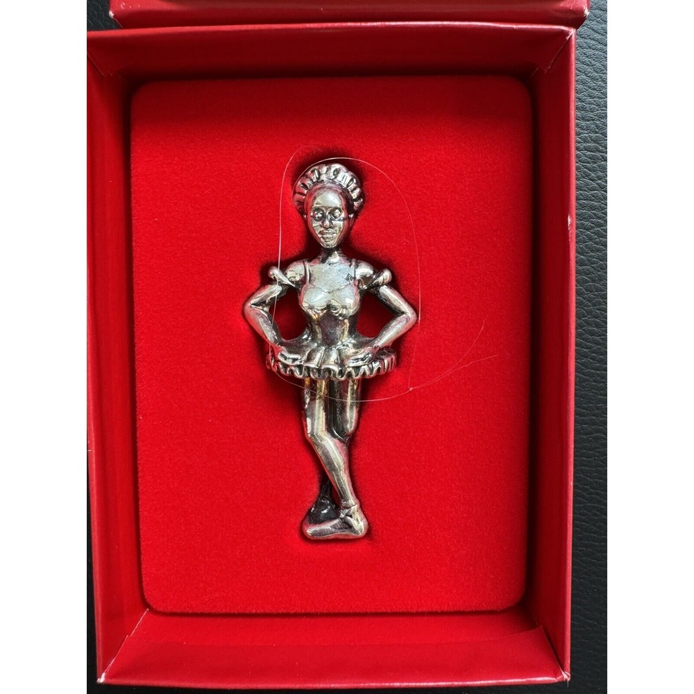 Nutcracker Christmas Figurine Oneida 1992 Silver‎ Plated Ornament 90s